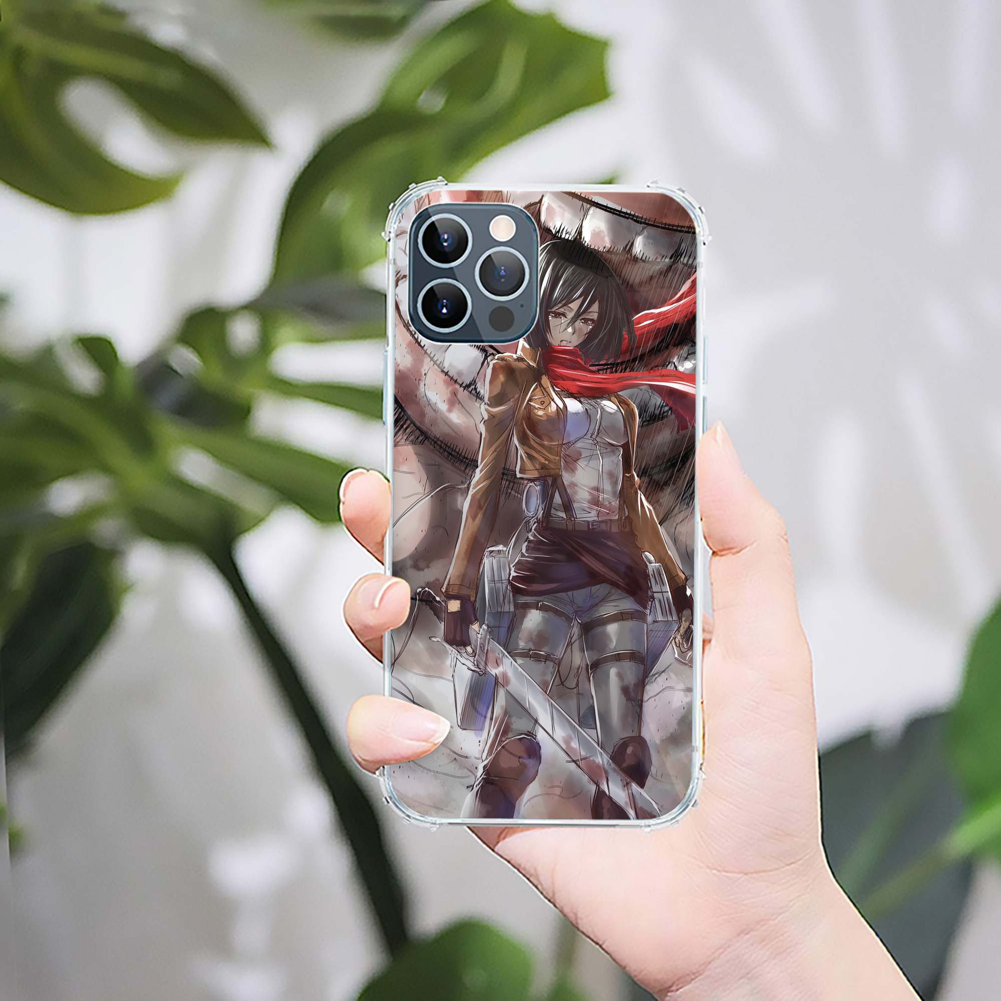 （画像用） 進撃の巨人 Attack on Titan 【iPhone 12シリーズ対応】透明スマホケース（クリアソフトケース）